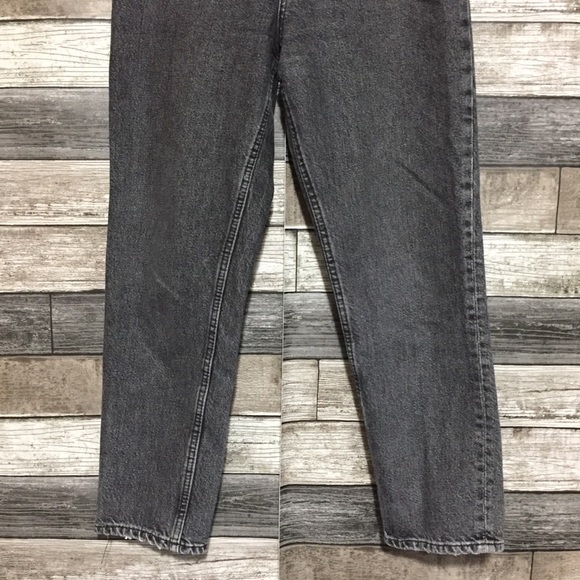 Zara The 90’s Mom Fit Jeans Women’s 6 Gray (Inseam 26) 100% Cotton High Rise - Picture 6 of 10